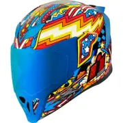 Icon Airflite Flyboy Helmet (XS, Blue)
