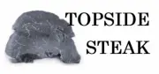 Beef Topside Steak, Label, Commercial, Food, B/W, Meat Takeaway, Asian, Indian