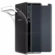 Anti-Peep Tempered Glass Screen Protector TPU Case f Samsung Galaxy Note 8 N950U
