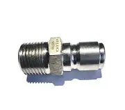 MTM 1/2 NPT -1/2 Male Quick Connect SS Plug Hydro Excavating 24.0084