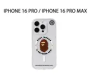 A BATHNIG APE Goods BAPE IPHONE 16 PRO / IPHONE 16 PRO MAX CLEAR CASE