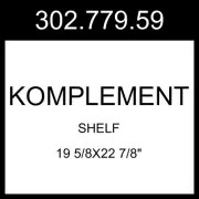IKEA KOMPLEMENT Shelf White 19 5/8x22 7/8" 302.779.59
