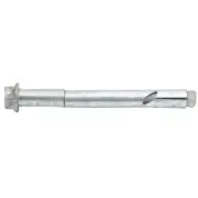 5 X Ramset 10 x 100mm Galvanised DynaBolt Plus Hex Nut Bolt