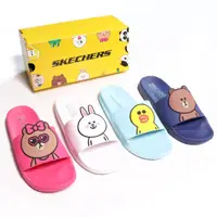 在飛比找蝦皮商城優惠-Skechers 拖鞋 Line Friends 女鞋 聯名