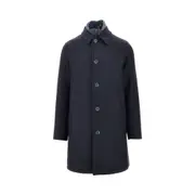 [HERNO] HERNO Wool-blend coat with detachable bib Man 50 50 Blue
