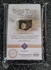 Mid West Black Quiet Time Crate Cover Privacy Pet Dog XL 48L x 30W x 33H