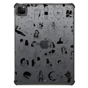 iPad Pro 11-inch (3rd/4th gen) iPad Impact Case Myself black on white