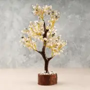 Rainbow Moonstone Crystal Tree of Life, Healing Crystal Stone, Crystal Decor