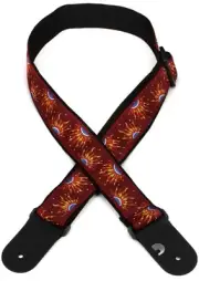 D'Addario 2" Woven Nylon Guitar Strap - Sun (2-pack) Bundle
