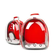 RED Pet Outdoor Carrier Backpack Cat Dog Puppy Travel Space Capsule Shoulder Bag
