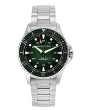 Hamilton Khaki Navy Scuba Green Dial Swiss Made Automatic H82525160 Mens Watch