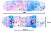31'' 80CM Unicorn Colourful Grip NEW Sealed Skateboard Light Up Wheels