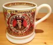 Emma Bridgewater Mug Robert Burns Night Scottish Events Half Pint Discontinued