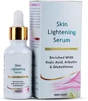 Skin Lightening Serum Enriched with 2% Kojic Acid, 1% Glutathione, 5% Mulberry Extract, 1% Arbutin, 0.20% Allantoin |Maximum Brightening for Face, Neck & Body | Reduces Dark Spots, Hyperpigmentation -30ml