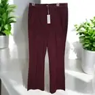 Outerknown Corduroy Pants Bootcut Burgundy Organic Cotton Blend Size 10