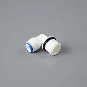 1/4 OD PE Tube to Internal and External Thread Quick ConnectorKitchen Water Filter Attachment RO Filter Reverse Osmosis System(5)