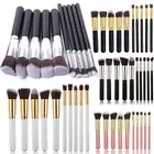 10pcs Brush Set Dense Bristles Applicator Contour Blush