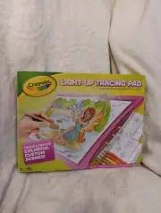 Crayola Blue Light Up Tracing Pad Bright LED Power In An Ultra Thin Tablet NEW