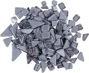 Glitter Irregular Mosaic Stones Grey DIY Craft Materials Durable Crystal Texture for Home Decoration Creative Projects Heat Humidity Resistant Safe for All Ages