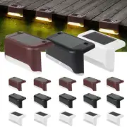 Solar LED Deck Lights Path Outdoor Garden Patio Pathway Stairs Step Fence Lamps