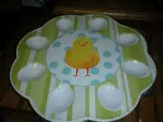New Baby Chick Chicken Global Design Deviled Egg Plate Dish Tray Server