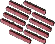 Motorcycle Bike Reflectors Set 10pcs Driveway Reflectors Night Riding Safety Plastic Reflective Sheets Gate Fence Post Signs