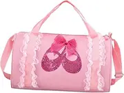 FRCOLOR Ballet Dance Bag Lightweight One Shoulder Storage Pouch for Dance Classes Durable Capacity for Shoes Dress for Gym Pool Activities