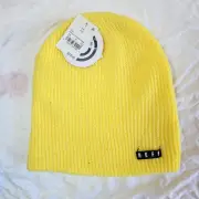 New Neff Unisex Yellow Beanie Hat One Size