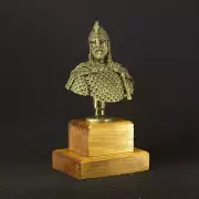 Art Deco Solid Bronze Rare Bust Statue: Sultan Saladin Muslim leader of the 12th