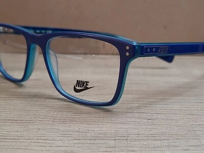 Nike 7222 480 EYEGLASSES FRAMES 53-17-140 matte Blue/Turquoise