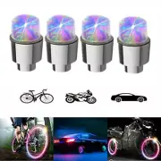 4pcs Colorful Car Wheel Tire Valve Stem Caps LED Light Lamp Bulb Accessories (for: Honda)