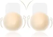 [BrightDeal] Adhesive Bra Push Up Backless Strapless - Silicone Adhesive Bra Self-Adhesive, Reusable & Washable Nipple Covers