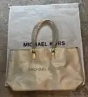 MICHAEL KORS Gold Tote Bag Purse Perfume Fragrance GIFT AND DUST BAG