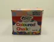 100pc Texta Coloured Chalk Art Drawing Office/School Kids/3y+ for Blackboard