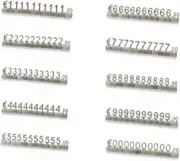 10 Sets Price Display Cubes, Mini 3D Metal Price Tags, Adjustable Removable Pric