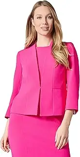 [Kasper] Women's Crepe Open Cardigan-Style Blazer