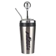 Cryin 500ml Fast And Furious 10 Insulated Cup 304 Stainless Steel Car Gear Shifts Straw Cup Silver