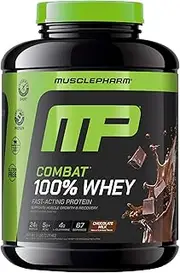 MusclePharm Combat 100% Whey Protein Powder, Chocolate Milk, 5 Pound