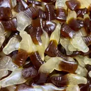 1 X 300G BULK BAG TROLLI GUMMY COLA BOTTLES COLA FLAVOURED GUMMI GUMMY CANDY