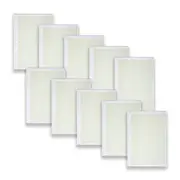 10pc Spirax 801 School Graph Pad A4 Grid Notebook 1mm Squares 25-Pages Yellow