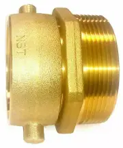 3" Male NPT x 2-1/2" Female Swivel NNI Fire Hose Hydrant Swivel Adapter