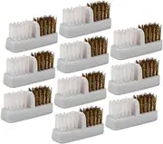 minkissy Nail Dust Brush Collector 10pcs Nail Drill Bit Cleaning Brush Steel Wire Electric Manicure Tool Cleaning Supplies