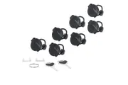 SW-Motech TRAX lock set - 7 matching locks, 2 keys. Simultaneous locking.