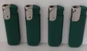 4 X MRK Jet Lighter DARK GREEN Torch Refillable Windproof 8cm Large High Strong