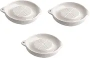 3Pcs Food Grinding Bowls Vegetable Fruit Mashers Food Grinding Tools for Easy Mashing of Garlic Supplement Food Safe for Adults