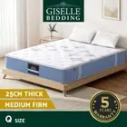 Giselle Bedding 25cm Mattress Queen Bed Pocket Spring Mattresses Medium Firm