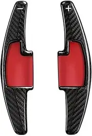 Car Steering Wheel Shift Paddles for A&cura 19 RDX TLX-L Carbon Fiber Lengthened Car Modified Steering Wheel Shift Paddle Suitable HTEOPOEKFR(Black)