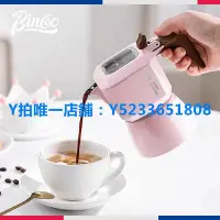 在飛比找Yahoo!奇摩拍賣優惠-摩卡壺 Bincoo粉色雙閥摩卡壺套裝意式濃縮咖啡壺家用小型
