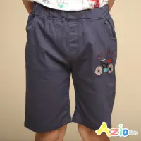 在飛比找momo購物網優惠-【Azio Kids 美國派】男童 短褲 腳踏車刺繡休閒短褲