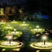 Luces solares para caminos al aire libre (paquete de 8) - Luces solares brillant